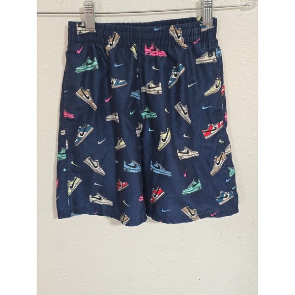 Nike Boys Multi Sneaker Swim Shorts Trunks sz Small - Picture 1 of 5